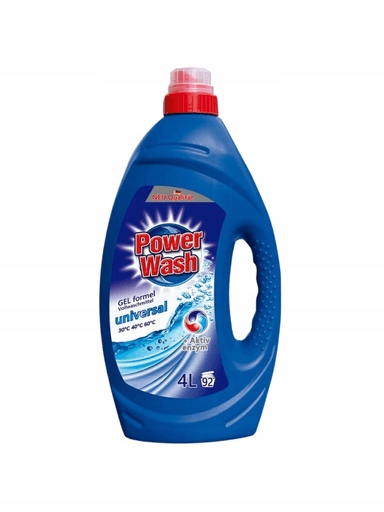 Levně 2x Power Wash Univerzální Gel na praní 4 l (92 praní)