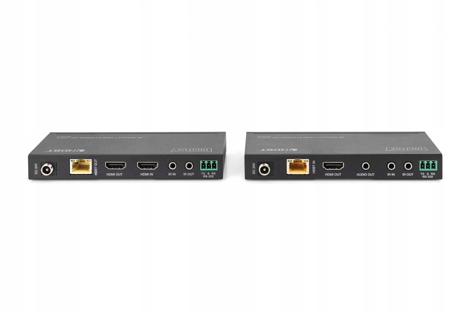 Przedłużacz Extender Hdmi HDBaseT 150m kat.5e/6/74K 60Hz PoC Power over
