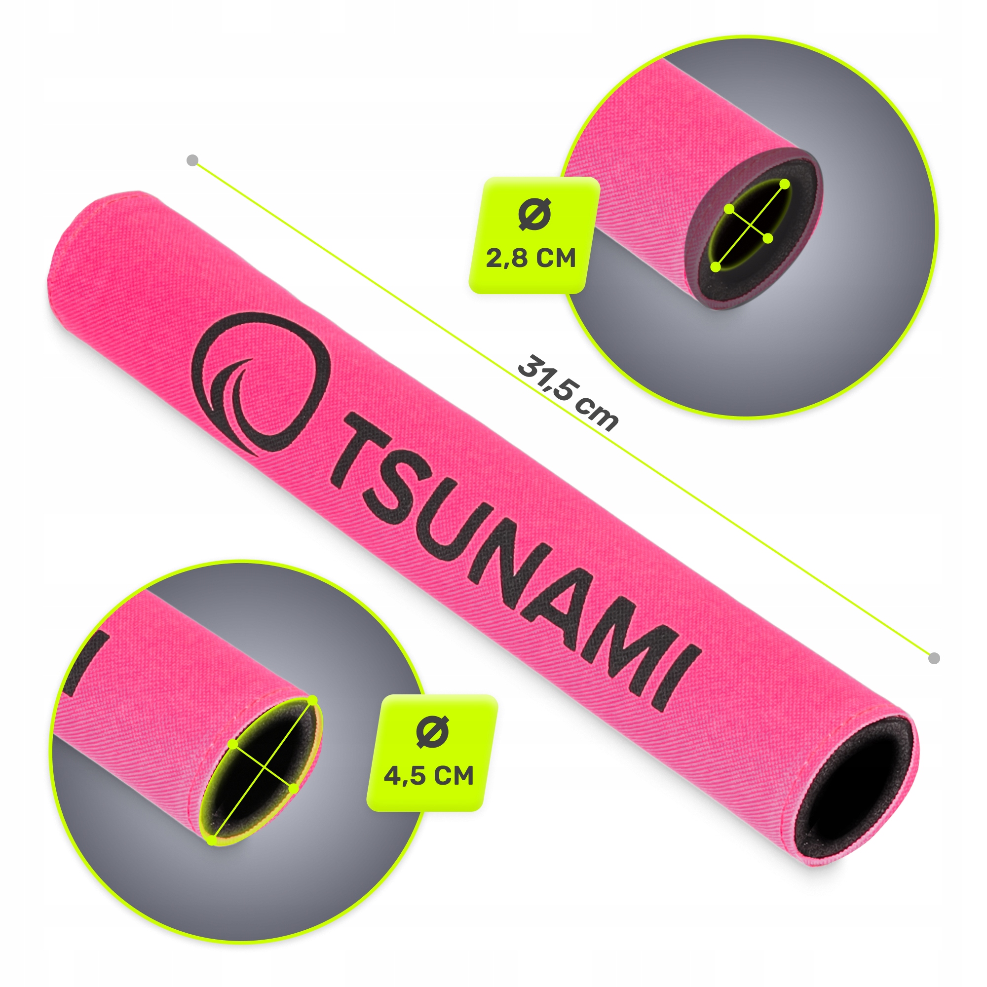 PŁYWAK DO WIOSŁA SUP BOJKA WYPORNOŚCIOWA LEKKA PIANKA OCHRONNA TSUNAMI Marka Tsunami