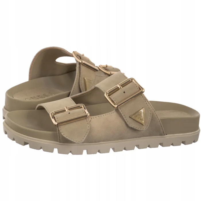 Dámské pohodlné Nazouváky Guess Fasten Fltfst SUE03 Nude Béžové