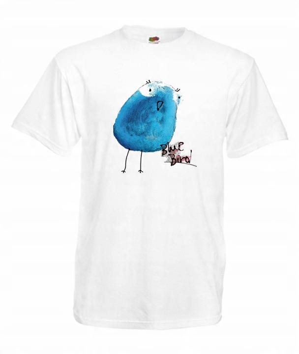 

XL Koszulka Męska Blue Bird Niebieski Ptaszek