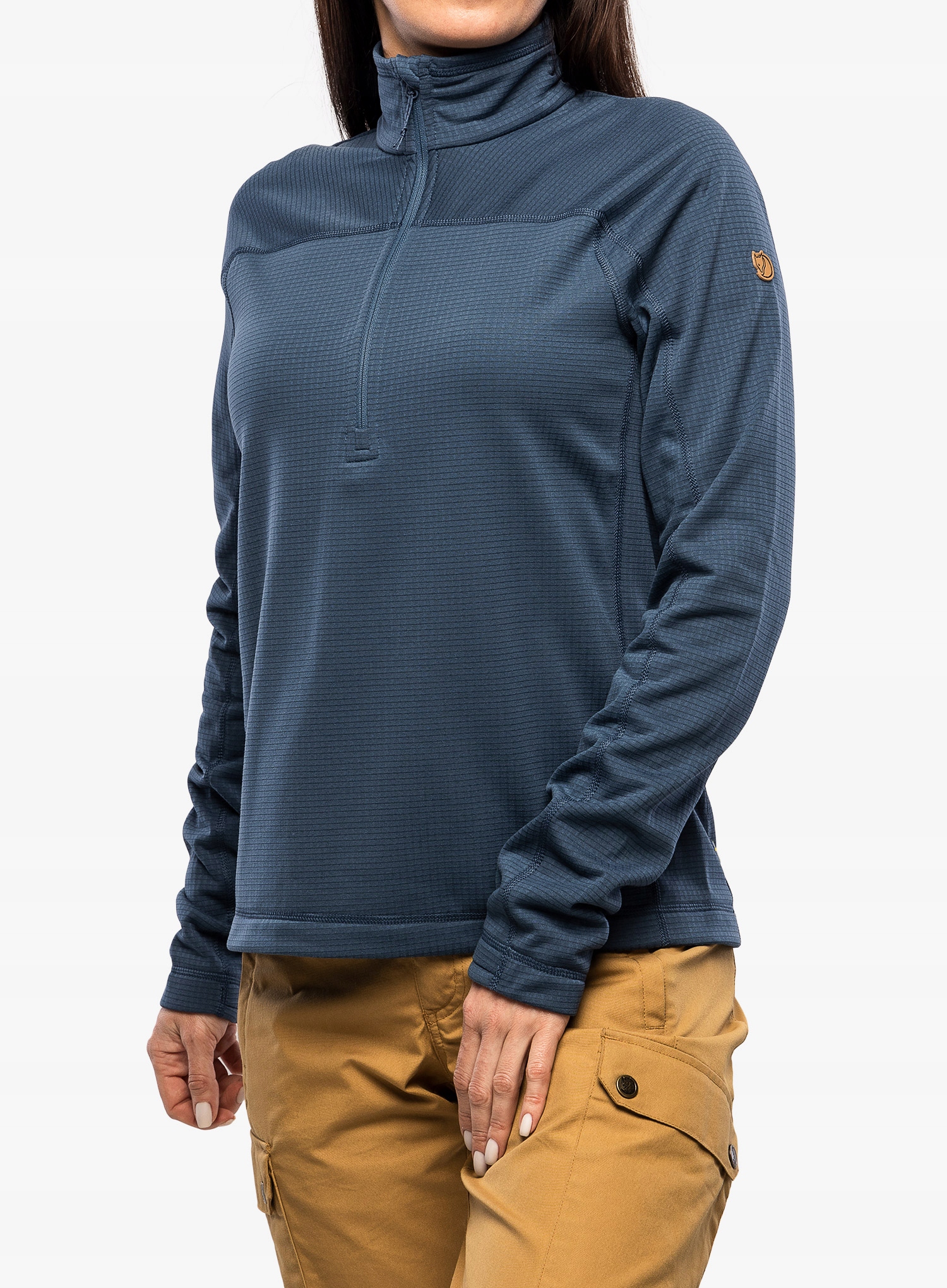 Mikina fleecová Fjallraven Abisko Lite Fleece Hz indigo modrá Xs