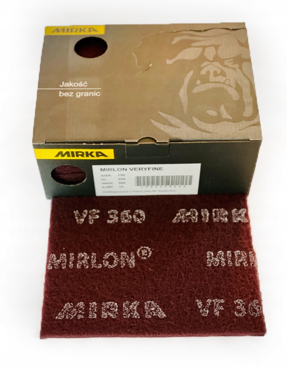 WŁÓKNINA ŚCIERNA ARKUSZ BORDO GR 360 MIRKA MIRLON
