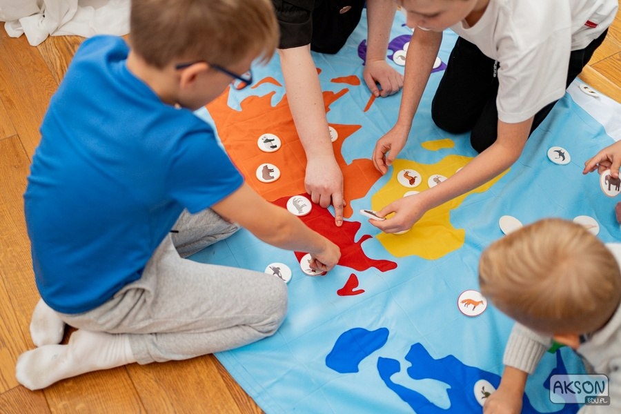 Mata Edukacyjna Mapa Świata Stan opakowania oryginalne