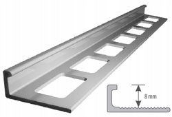 

Listwa narożna do glazury A8 aluminium 100cm