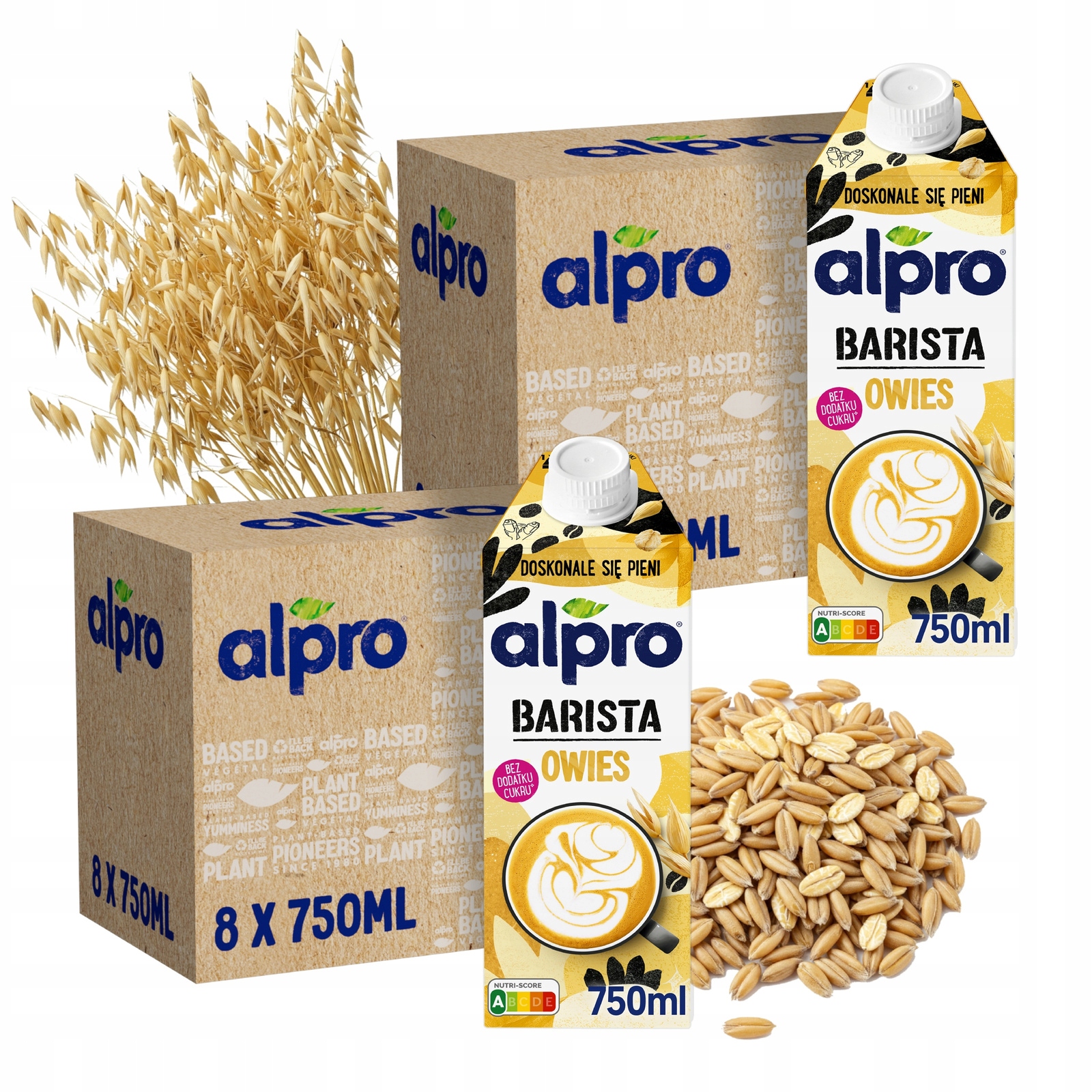 Levně Sada ovesných rostlinných nápojů do kávy Alpro Barista Oves 16x750 ml