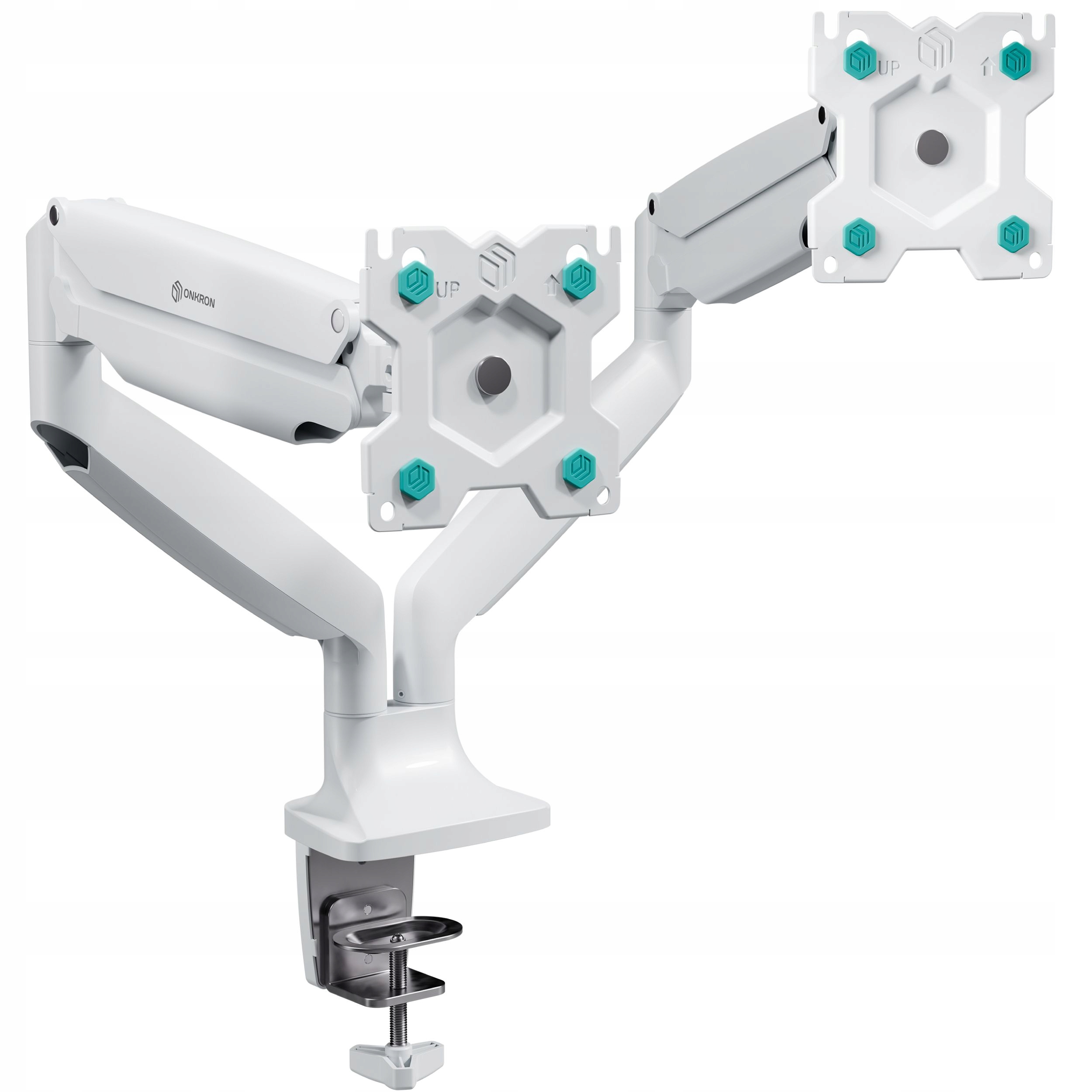Držiak na 2 stolové monitory plynový otočný 13-32 palcov 9 kg Onkron G200-W
