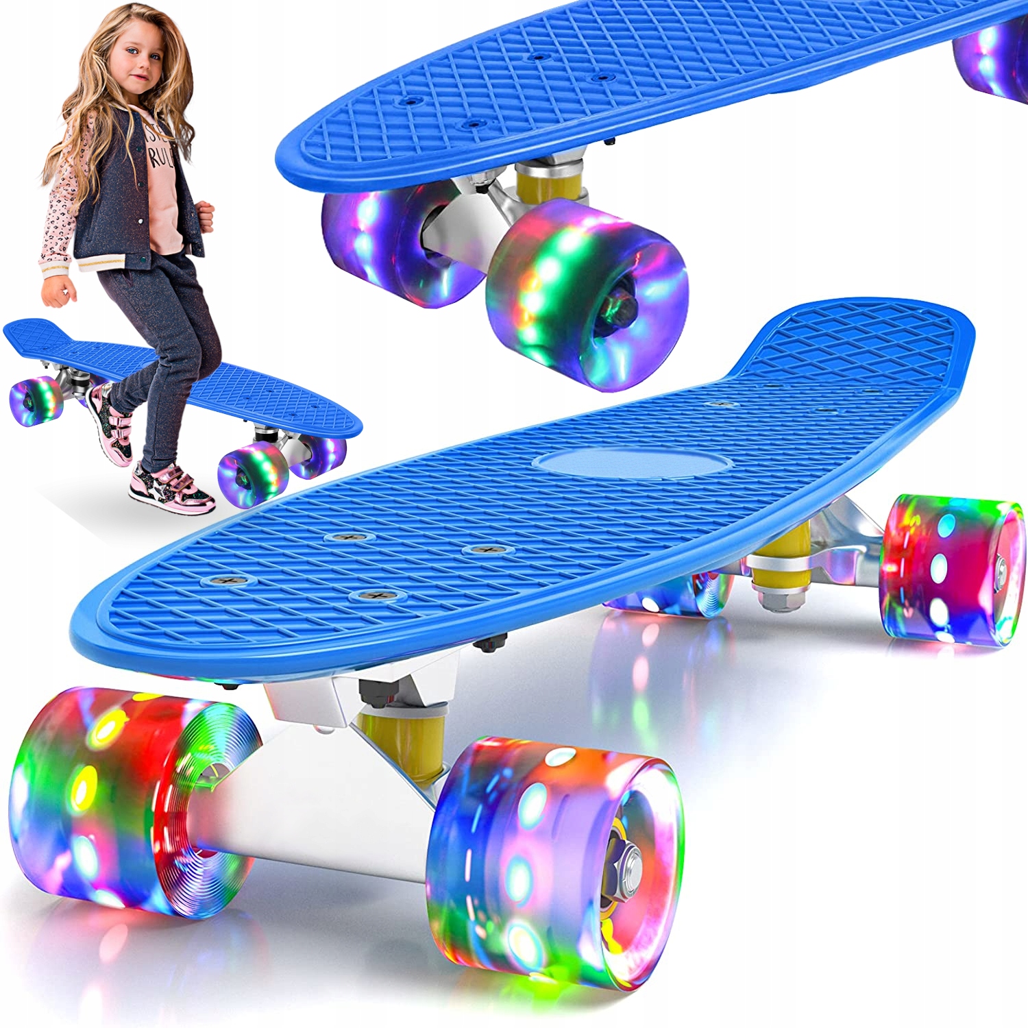 

Deskorolka Fiszka Led Świecące Koła Led Rgb Deska