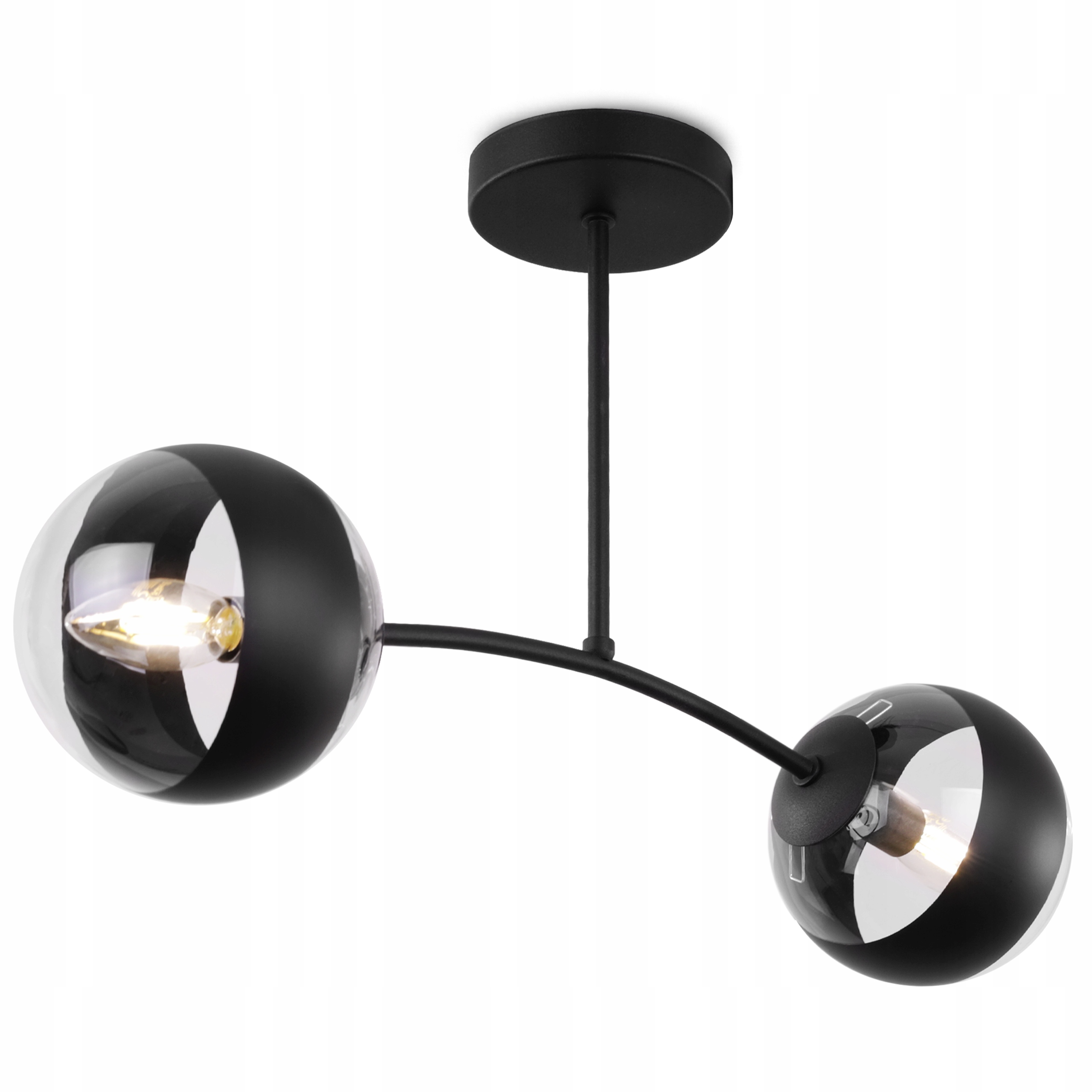 Stropní Svítidlo Lustr Do Obývacího Pokoje Kuchyně Koupelny Černá Loftová Koule