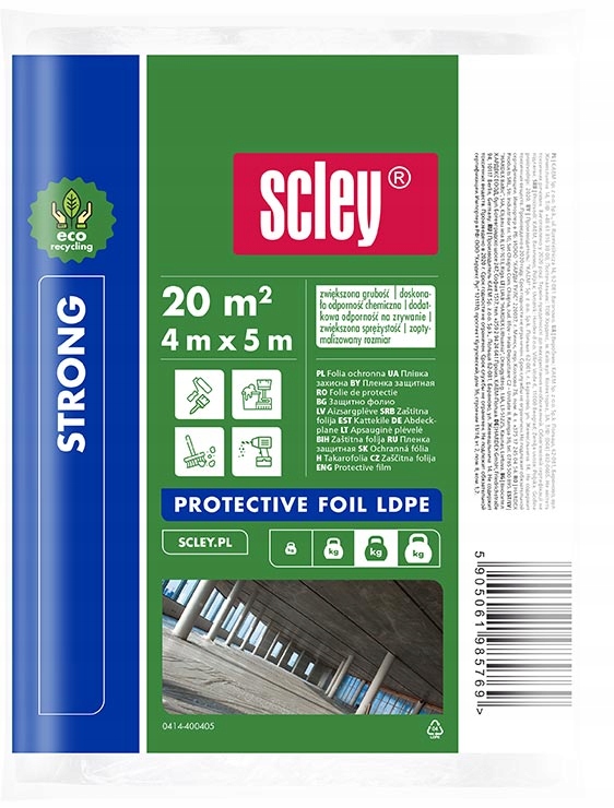 

Ekologiczna folia ochronna Strong 4 x 5 m