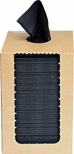 

Serwetki Airlaid 20x20cm1W czarne 100szt Dyspenser