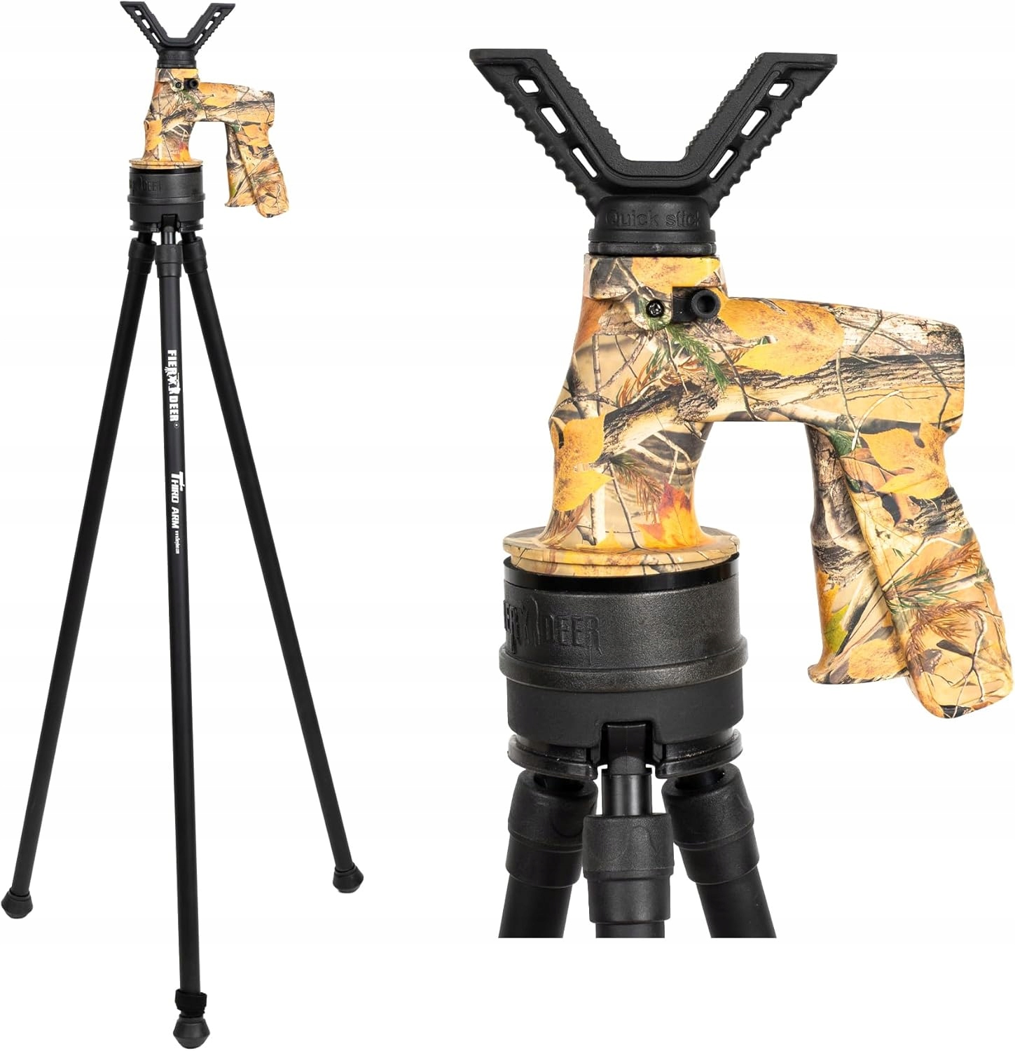 Pastorał statyw myśliwski trójnóg FieryDeer Gen6 podpórka statyw Tripod X67