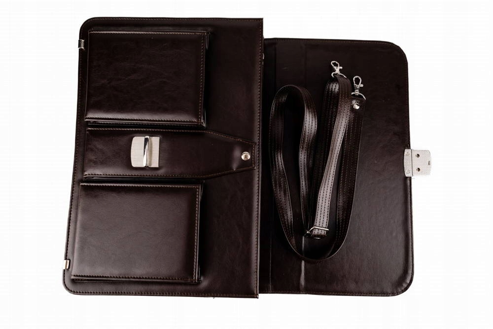 Teczka męska na laptopa eko skóra czekolada - Tizano T10 Kolor brązowy