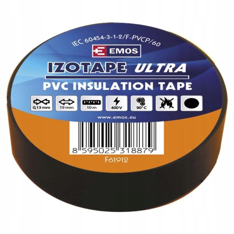 

Taśma Izolacyjna 19MM X 10M Pcv Czarna F61912