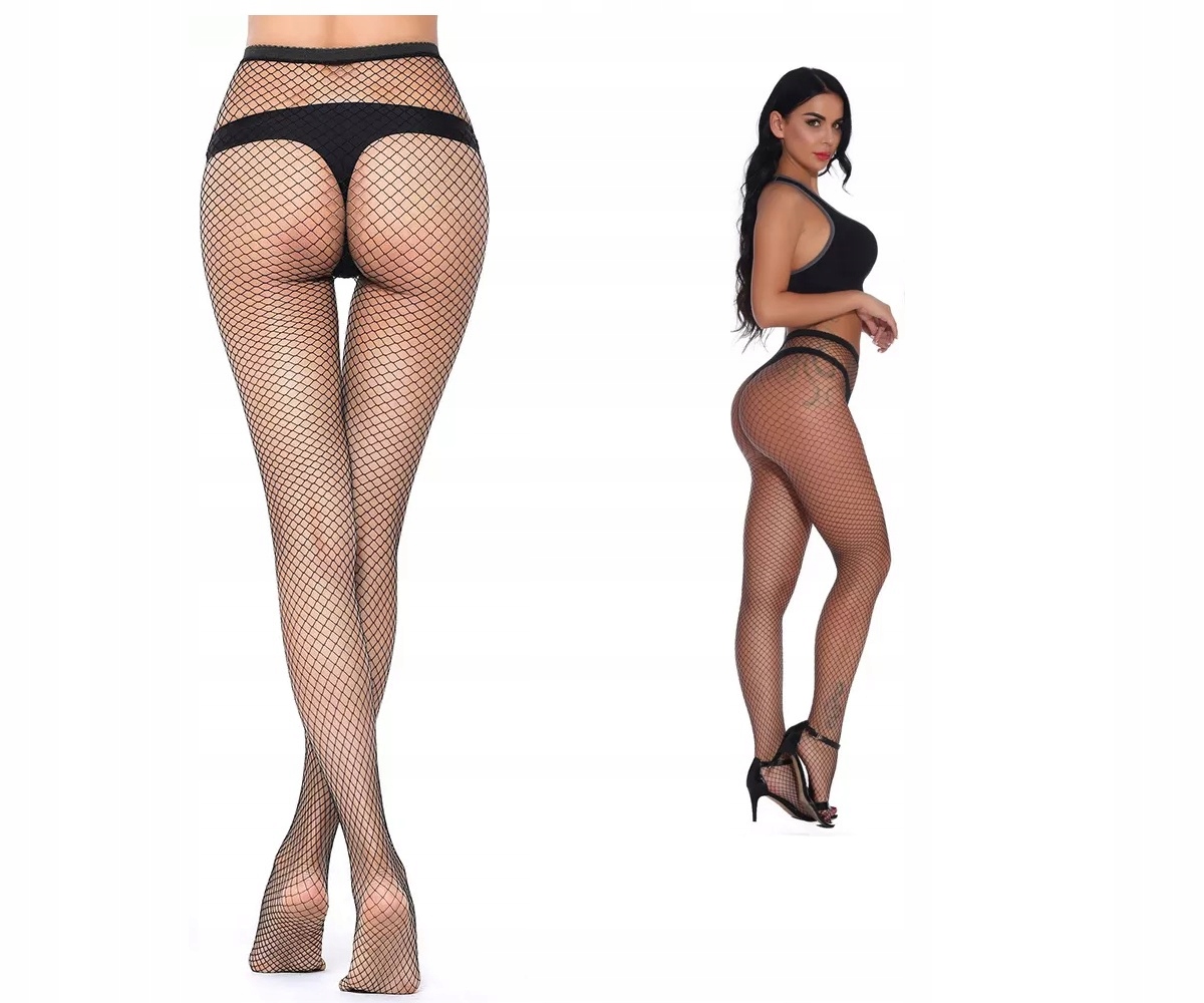 

Czarne Rajstopy Kabaretki Z Średnim Oczkiem