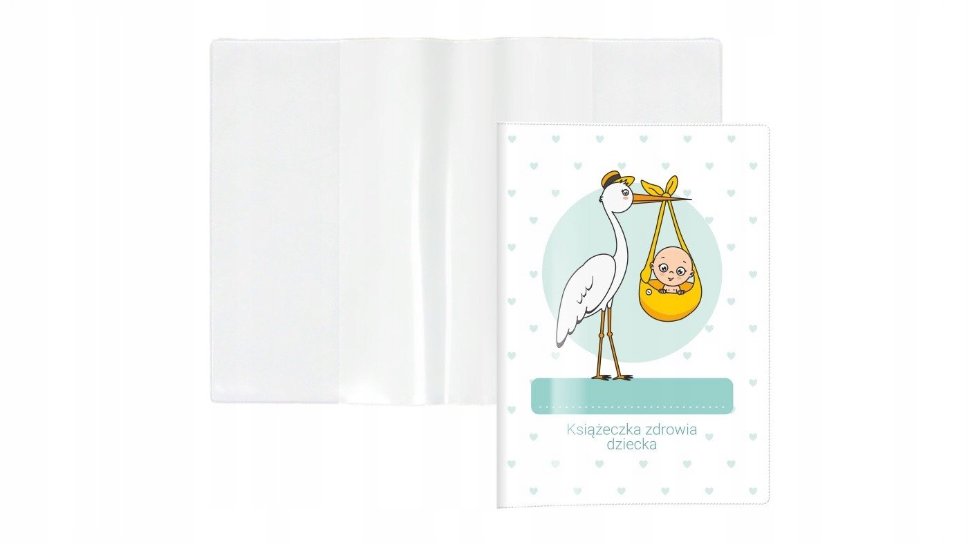 Okładka etui na książeczkę zdrowia dziecka PVC Materiał inny