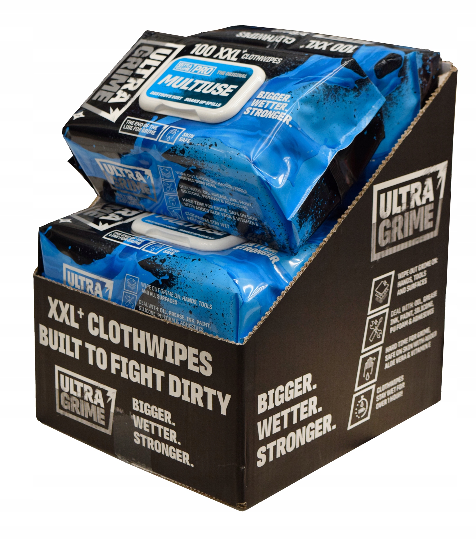 Levně Profi čistící ubrousky Ultragrime Multiuse 100ks XXL box 6 balení