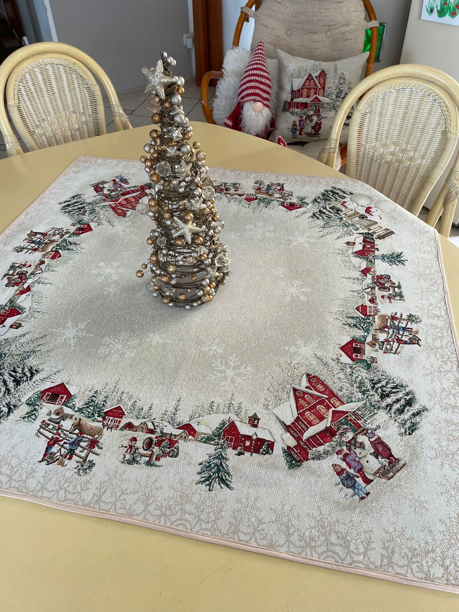 Vánoční ubrus 100x100 cm V11