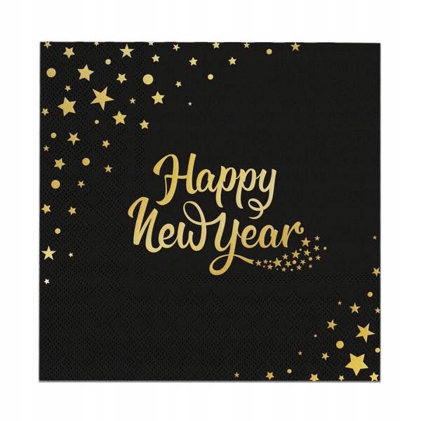 

Serwetki Papierowe Happy New Year Sylwester Rok