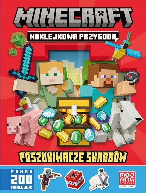 

Minecraft. Naklejkowa przygoda. Poszukiwacze skarb