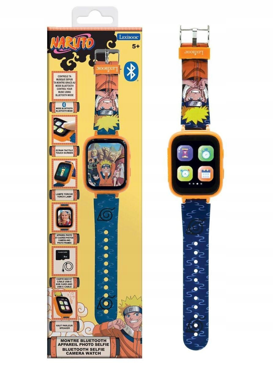 Lexibook bluetooth hodinky Naruto s kamerou a 8GB Sd kartou
