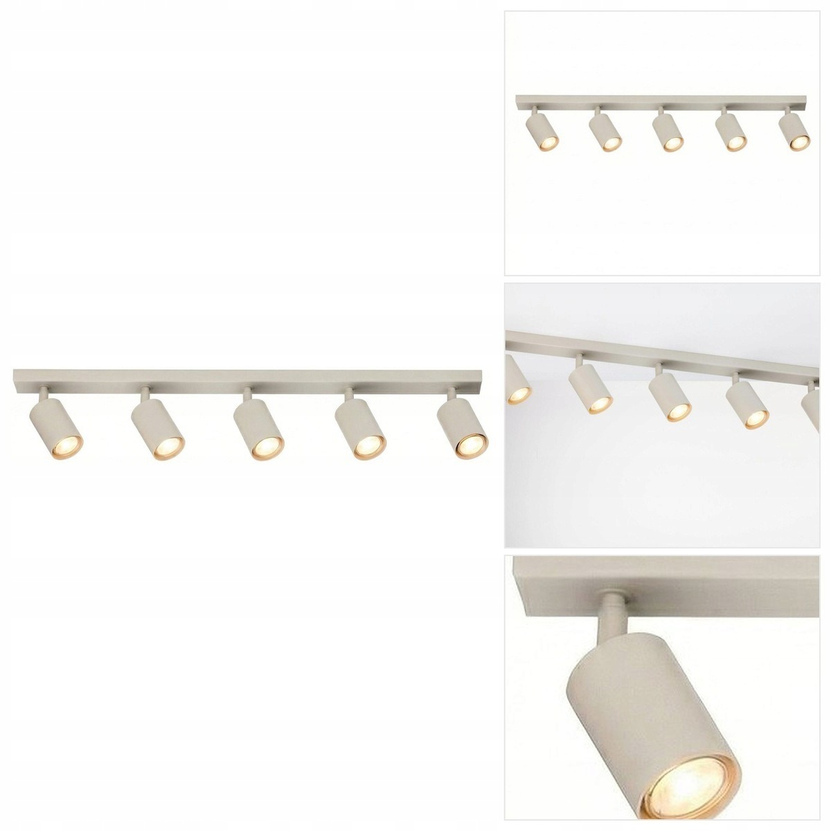 Béžový reflektor Zoom má moderní bodový akcent v kuchyni Sigma Lighting