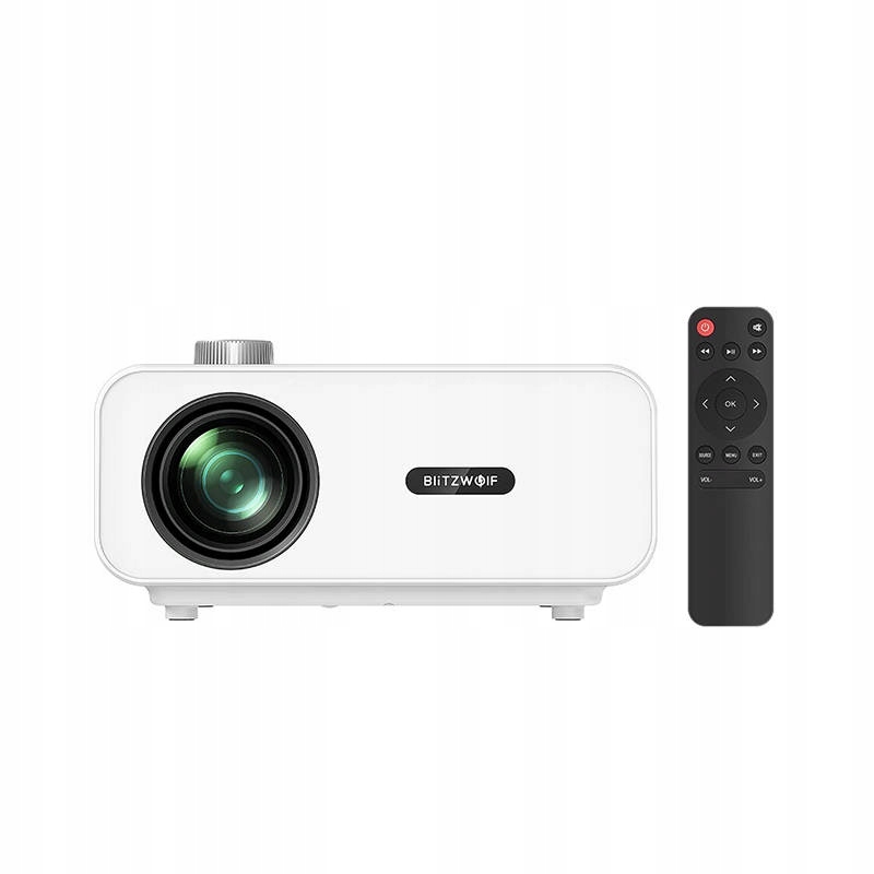 BLITZWOLF RZUTNIK PROJEKTOR LED 1920 X 1080 HDMI USB AV 9000 LM Z PILOTEM Model BW-V5