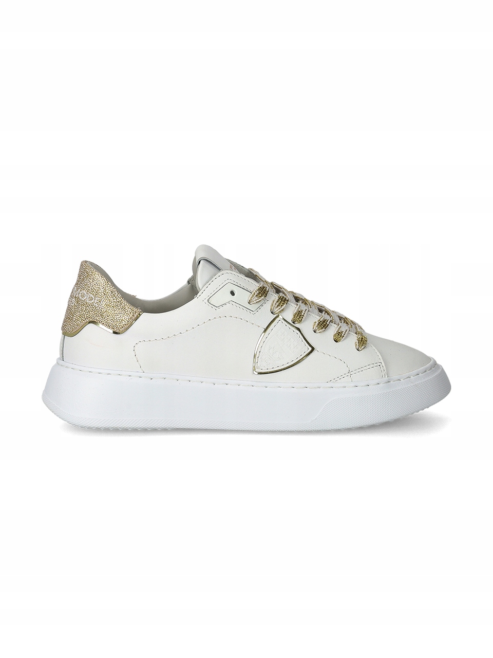 Philipe Model Dámské boty Temple Tennis Low White Gold 37