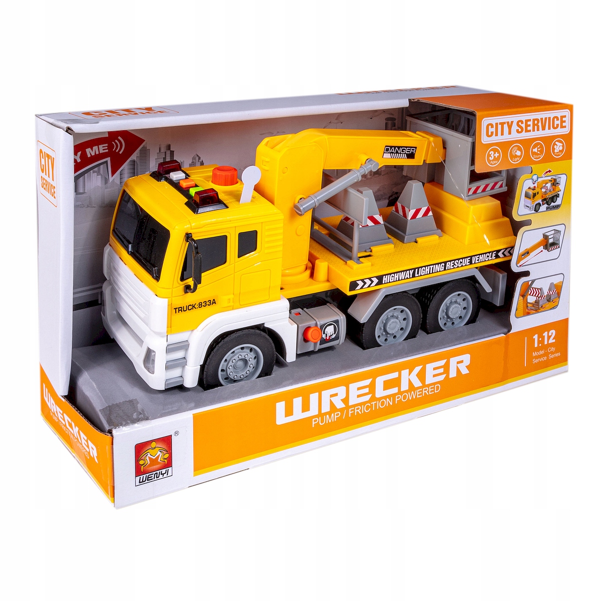

Pojazd Auto Ciężarówka Z Wysięgnikiem Koszem 1:12