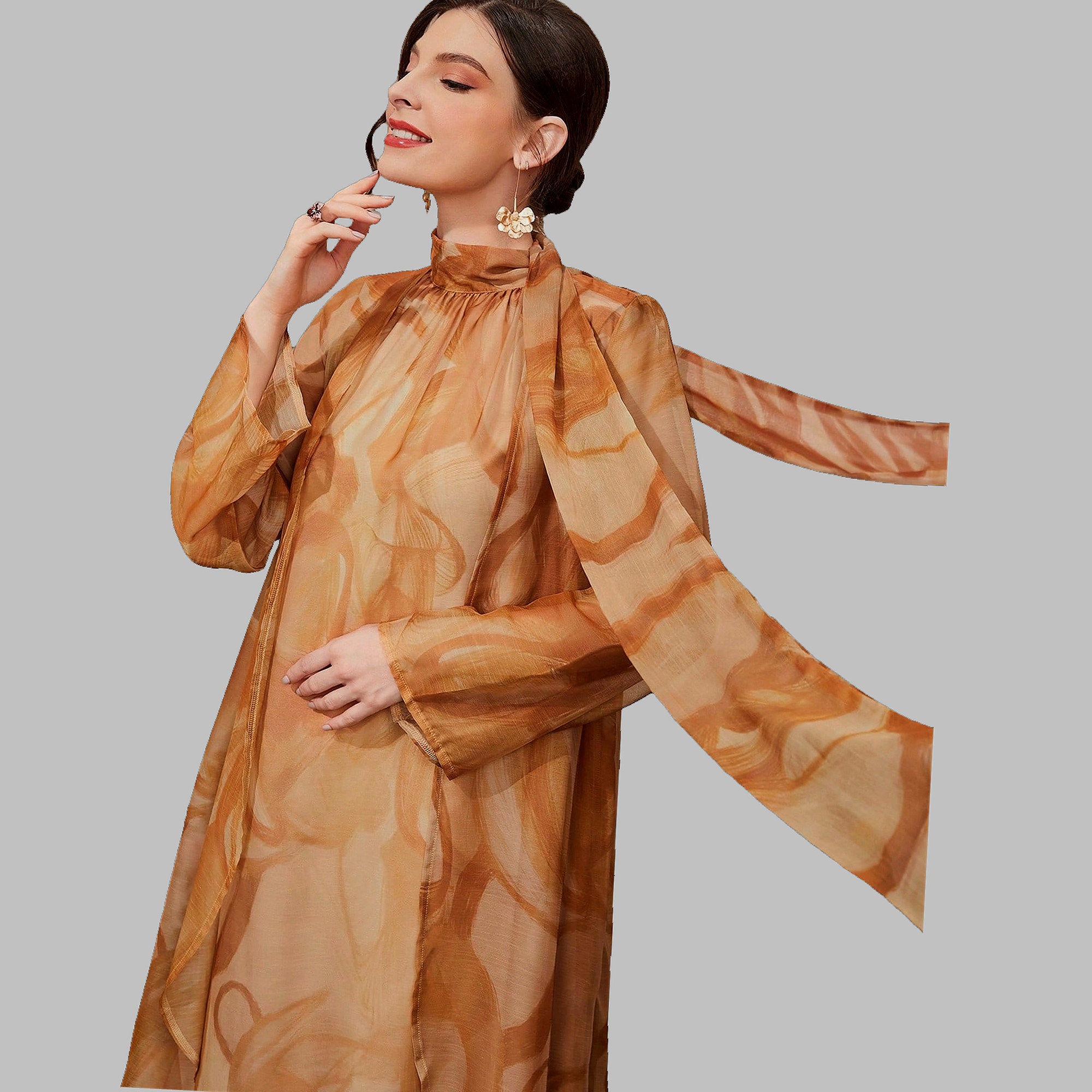 Šaty Elegantní Dvoudílné Maxi Boho Tie Dye Shein M 38