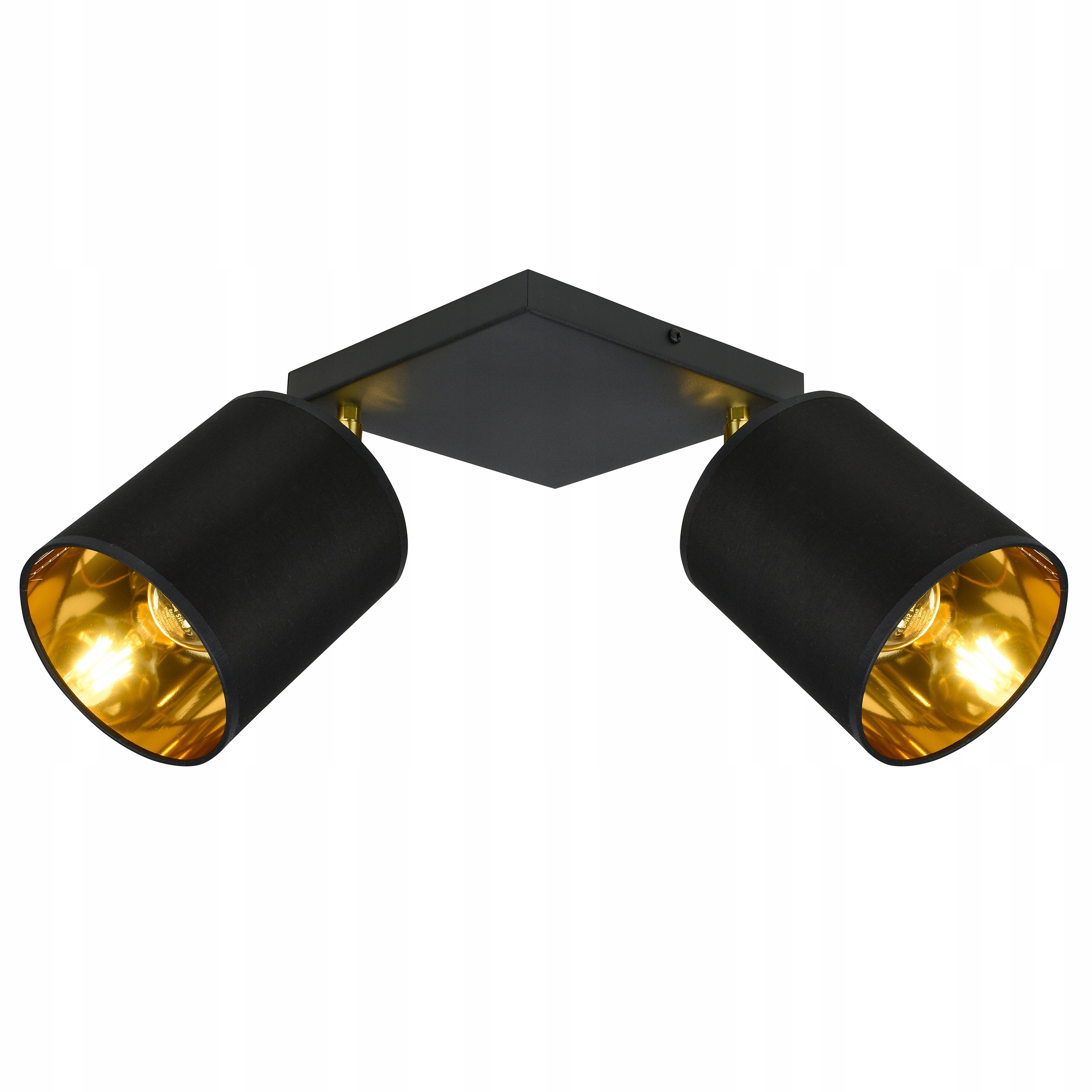 

Lampa Wisząca Sufitowa Żyrandol Plafon CzarnyZłoty