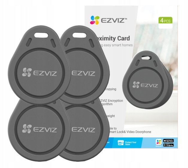 EZVIZ бесконтактный брелок для видеодомофонов HP7-4pcs / CS-DL-IC-CPU-R200