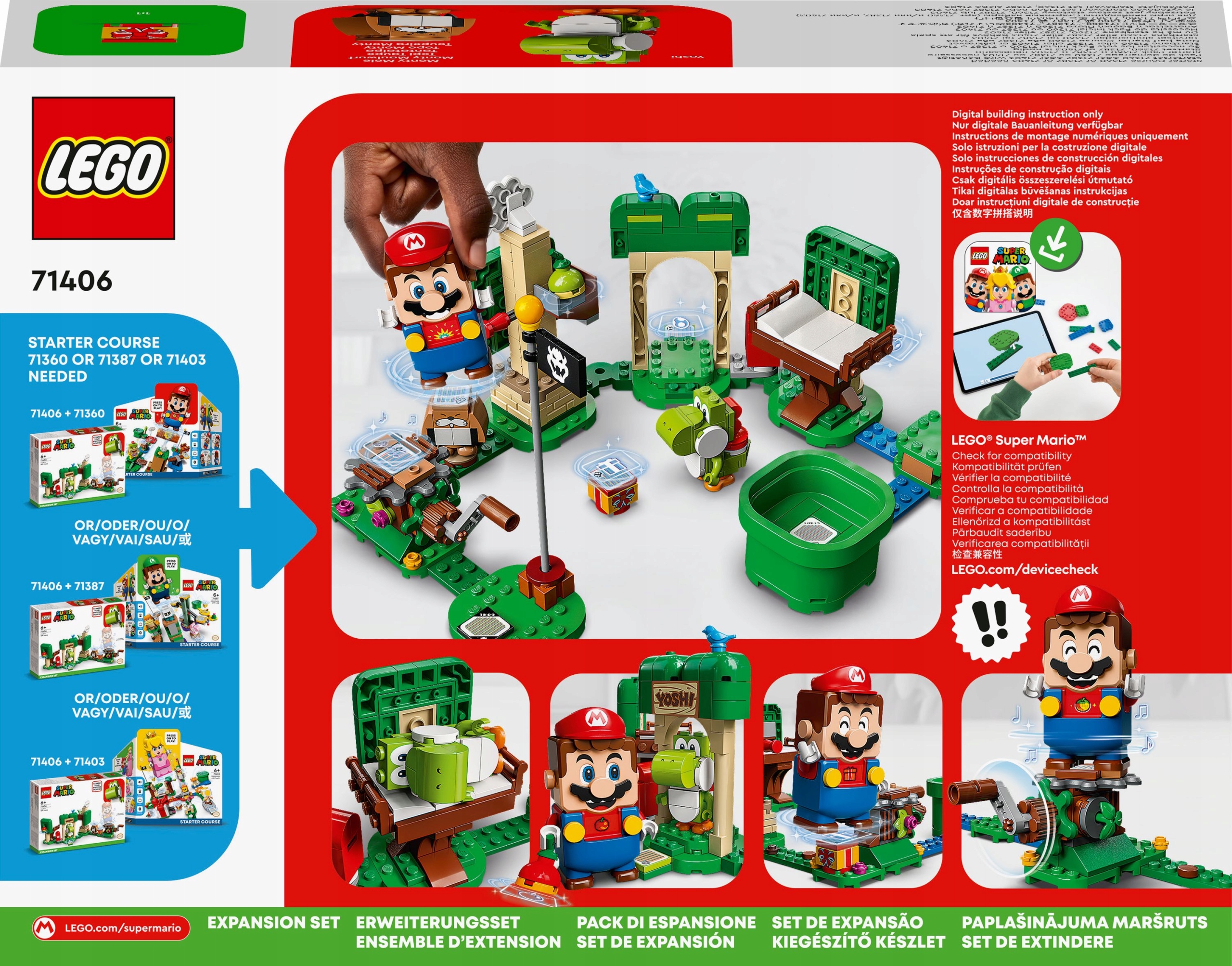 LEGO Super Mario Dom prezentów Yoshiego 71406 6+ Marka LEGO