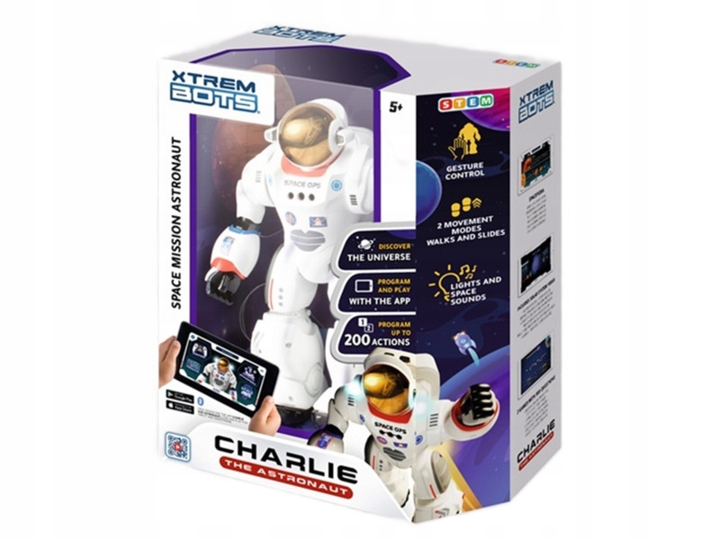 Robot zdalnie sterowany Xtrem Bots Charlie The Astronauta Robot Rc