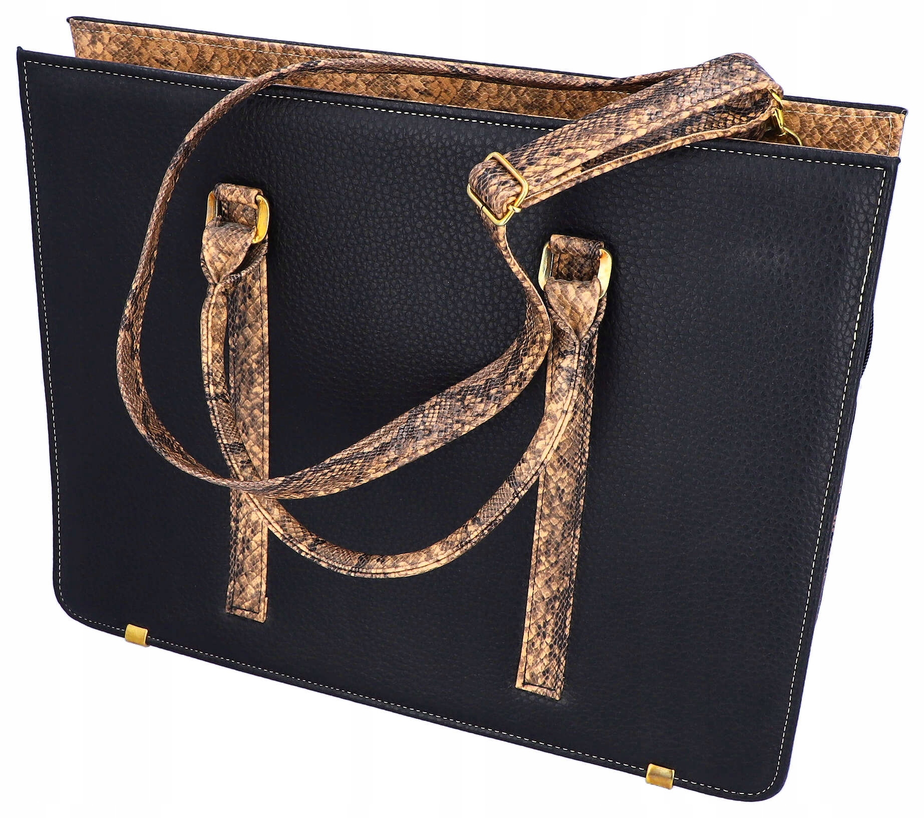 Dámská nákupní taška Shopper přes rameno, černá, prostorná jako Dárek