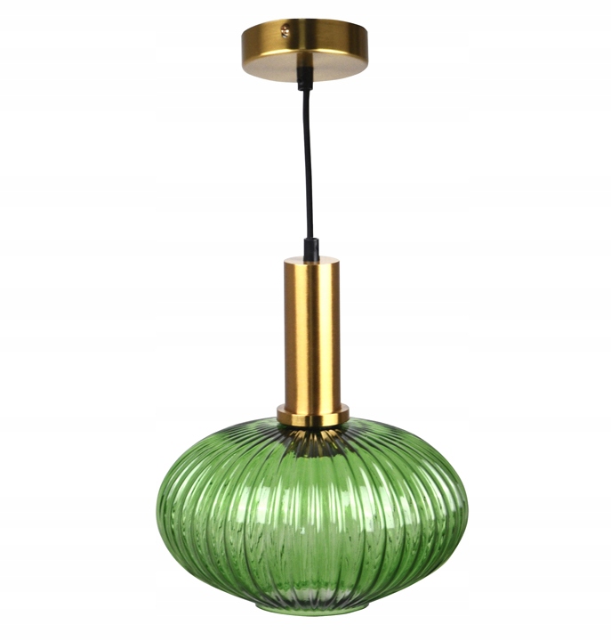 Závěsná lampa Polux Norfolk Green 1 světelné body E27
