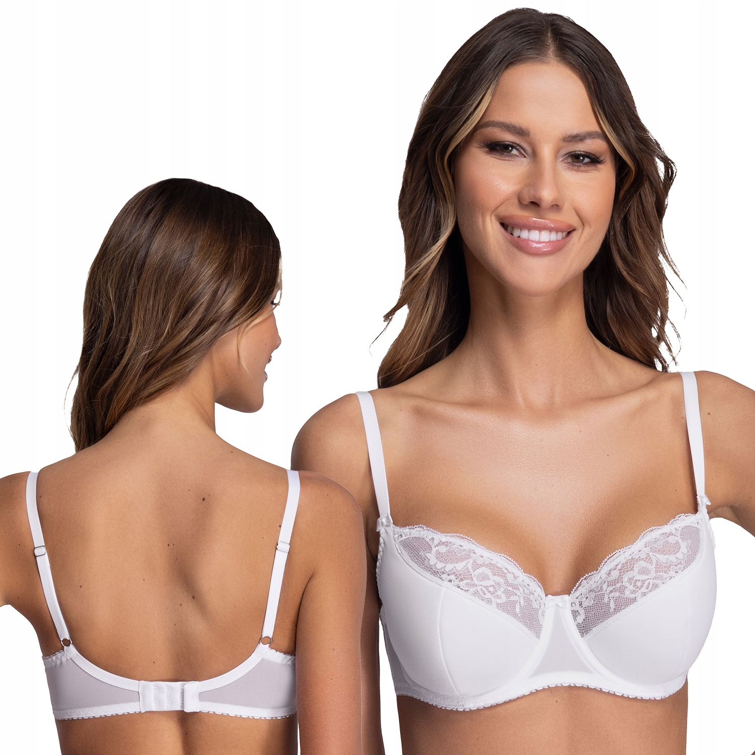 Ava 2110 Azalea bílá Polovyztužená podprsenka Semi Soft 80B