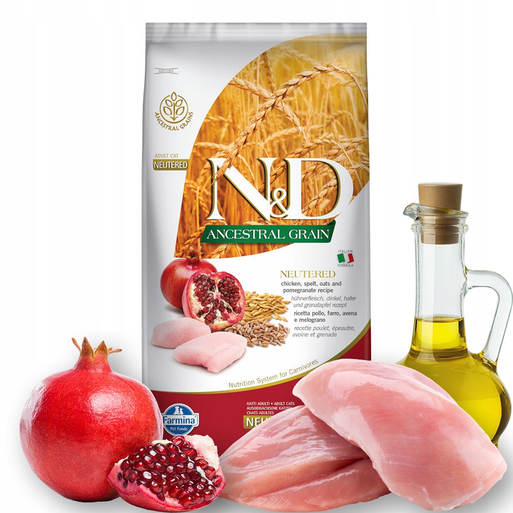 Nd Ancestral Grain Neutered Chicken 5kg Cat z Kurczakiem