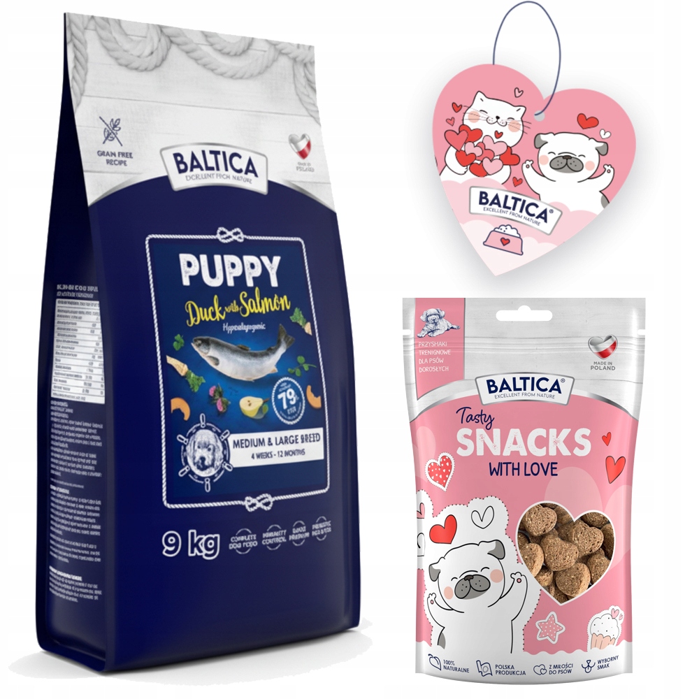 Levně Baltica Puppy Salmon With Duck M/L 9KG Losos S Kachnou, Střední Štěňata
