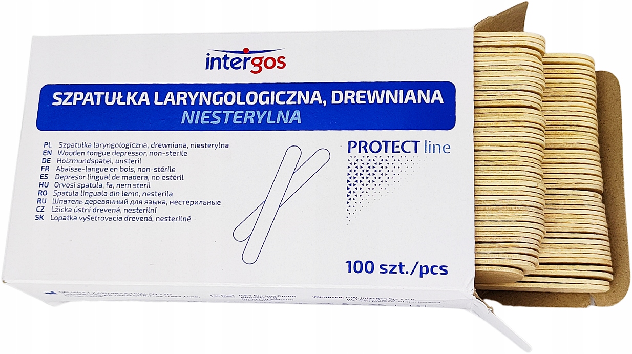 

Szpatułki Laryngologiczne Drewniane 100 szt