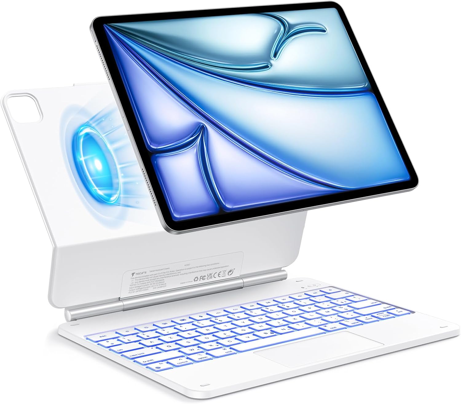 Pouzdro S Klávesnicí Ipad Air 13" Tecurs KC007 Podsvícené Qwertz De