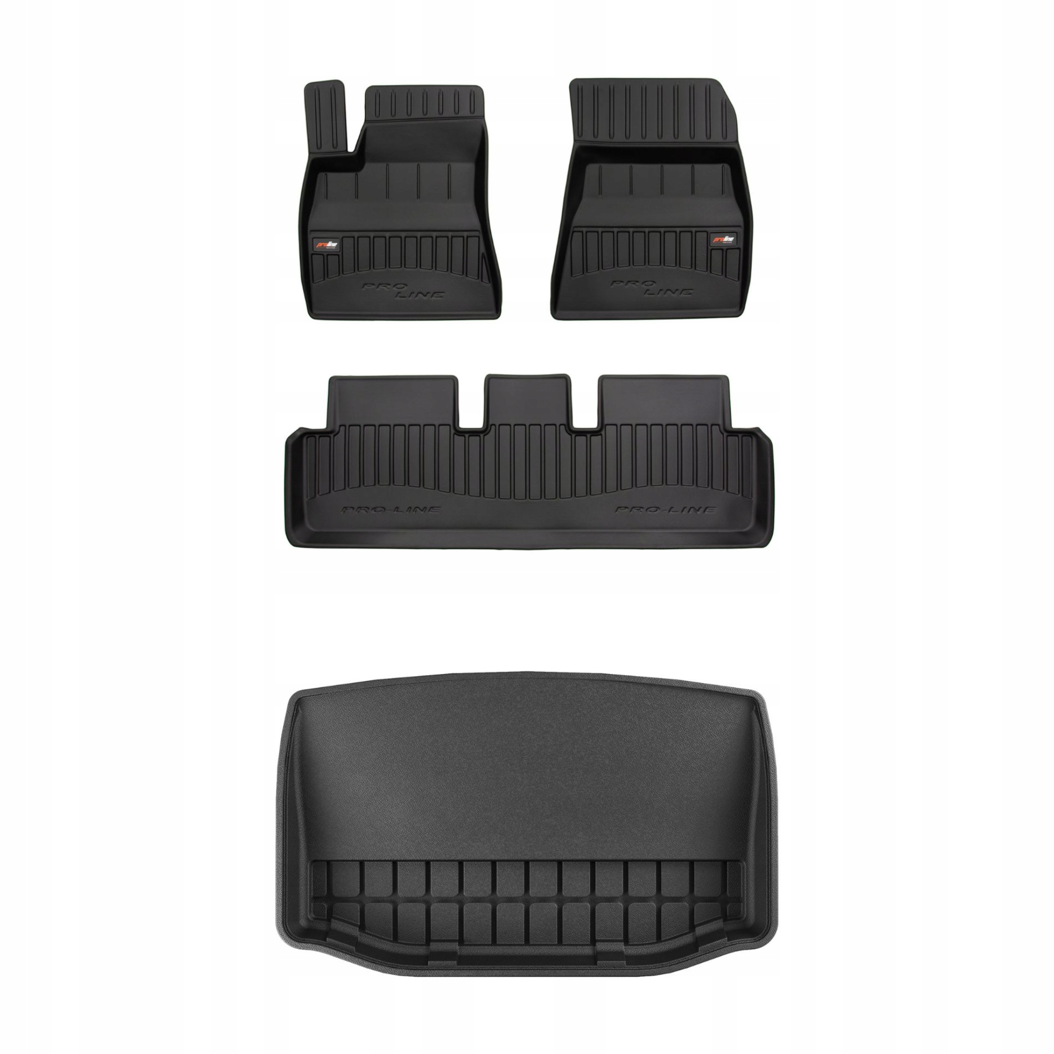 Sada gumových kobercov a rohoží pre Tesla Model 3 2017-2023