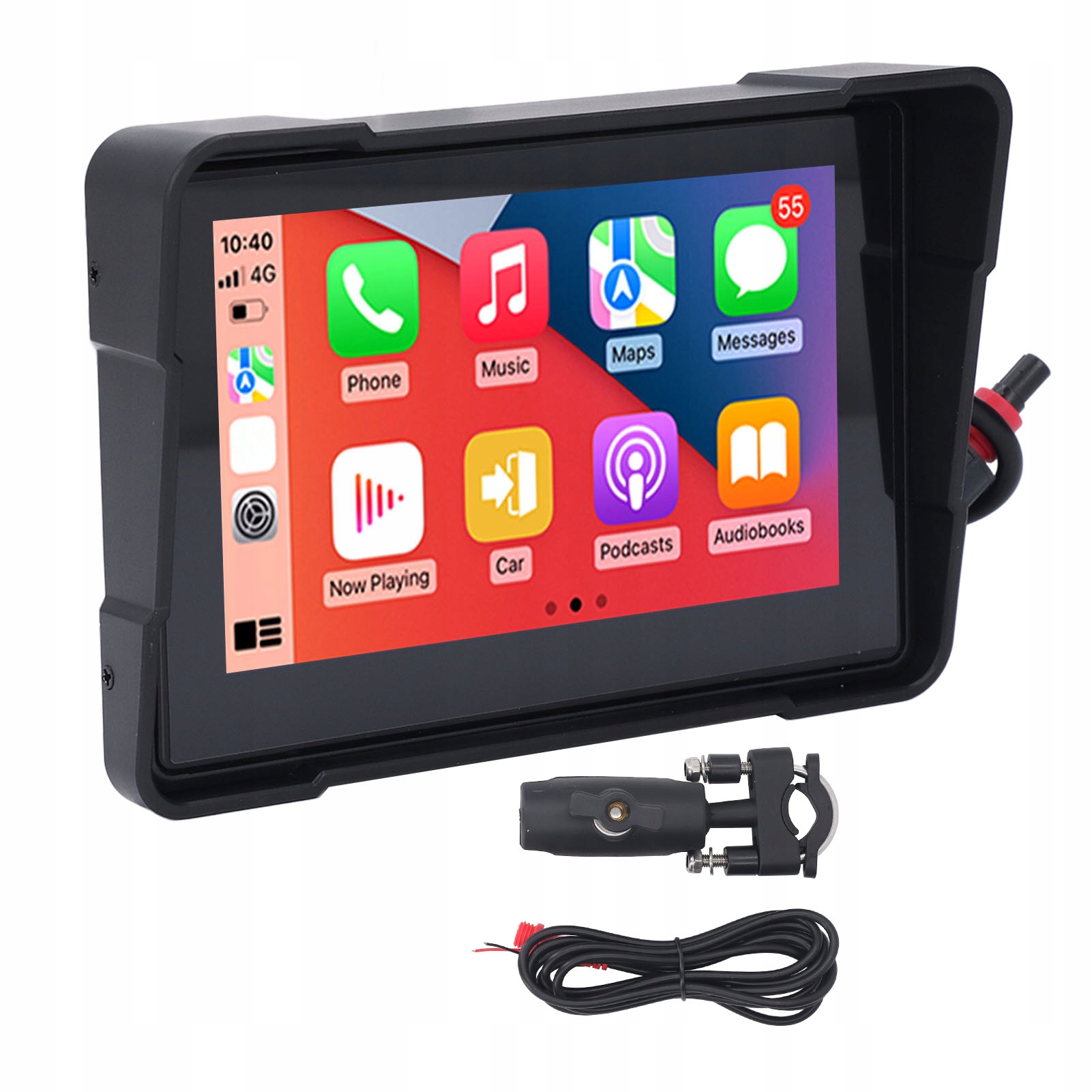 Bezdrôtový displej motocykla Carplay pre Android Auto 5-palcový Uh