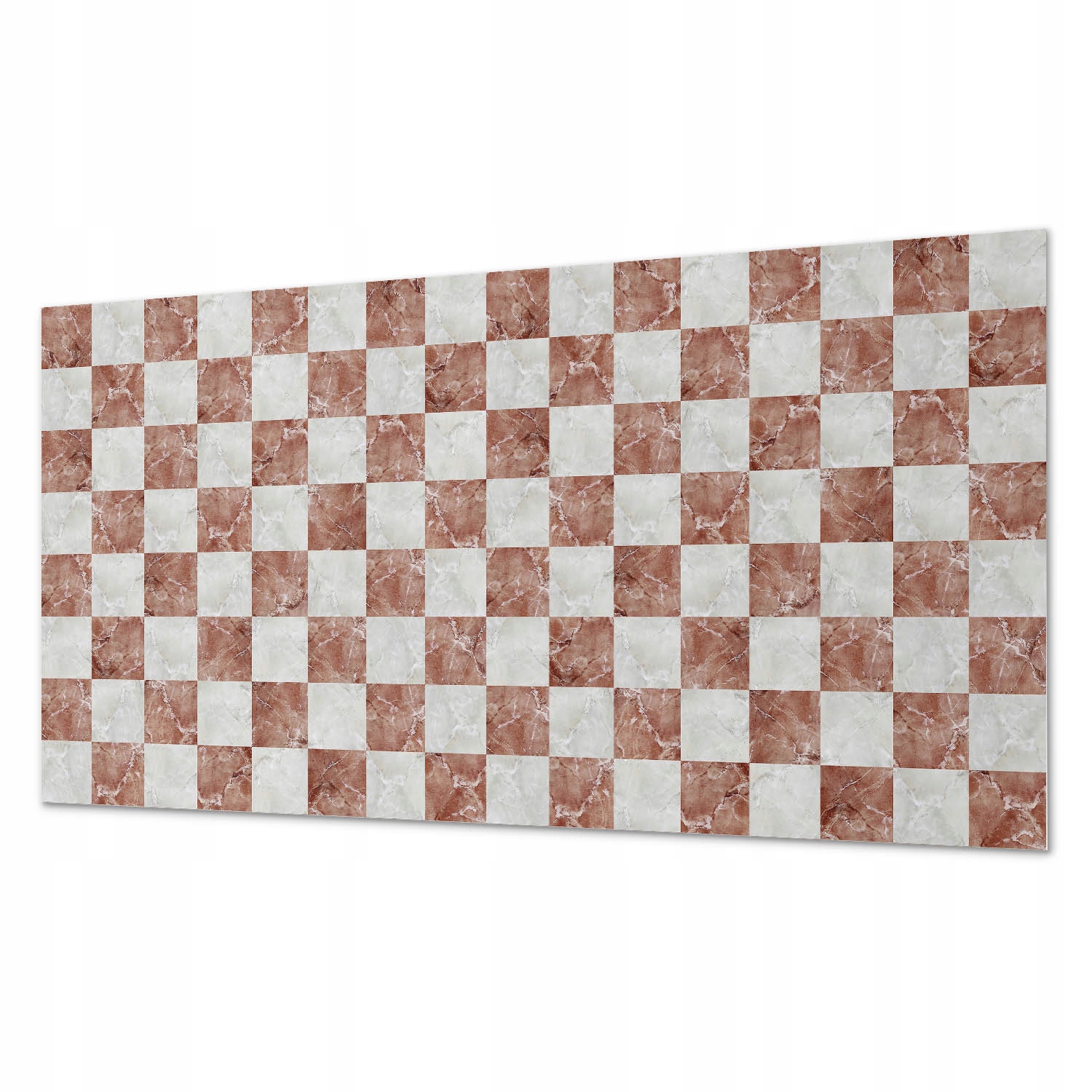 Vinylový samolepiaci panel Štýlový vzor šachovnice z mramoru 120 x 60 cm