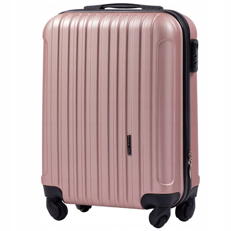 Walizka Wings Kabinowa Abs 20" 2011 Flamingo 38L Rose Gold