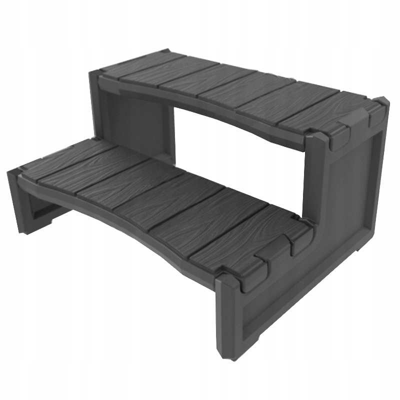 Bočné schodíky do kúpeľnej vane Jacuzzi, sivé