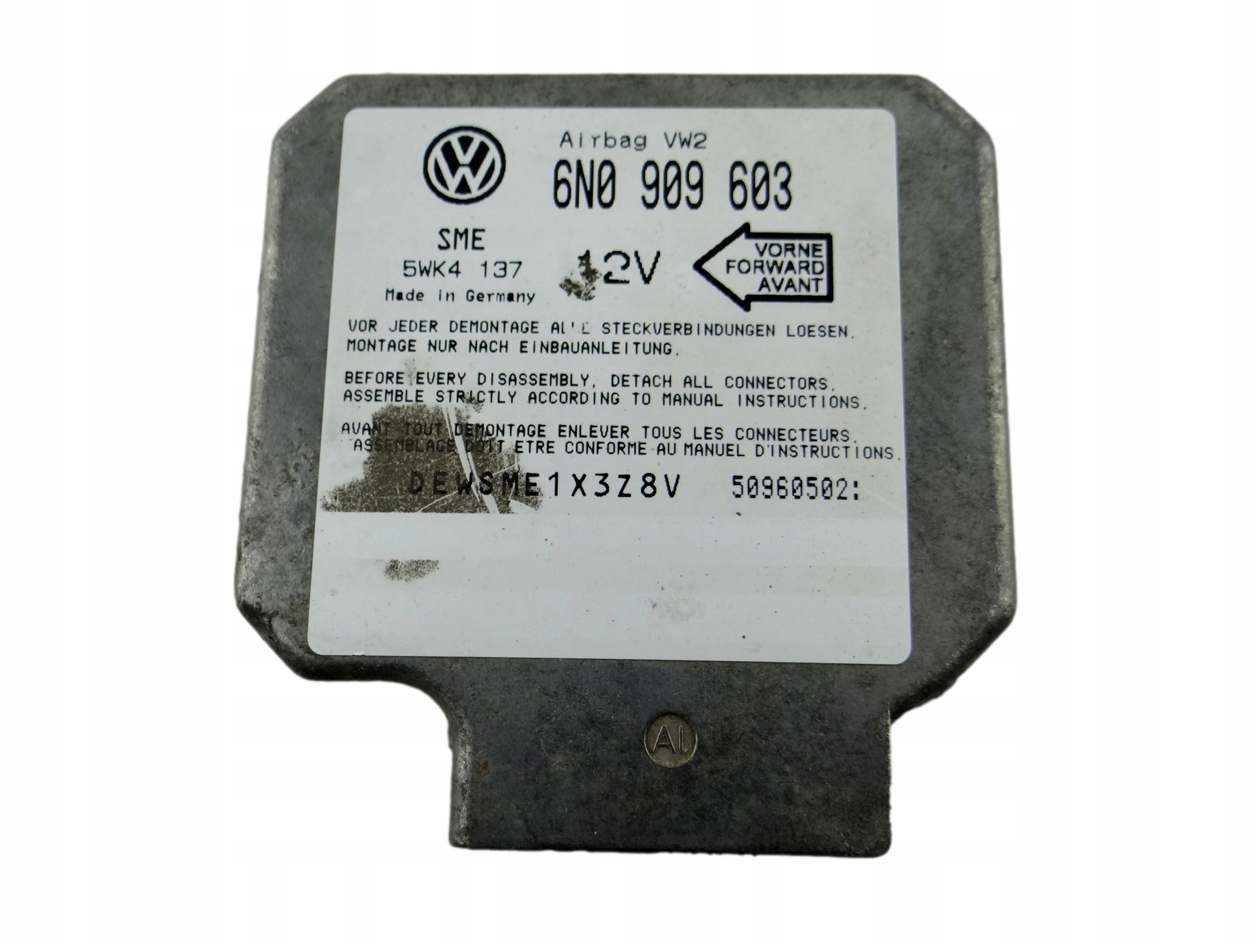 modul SENSOR AIRBAG VW SHARAN 6N0 909 603