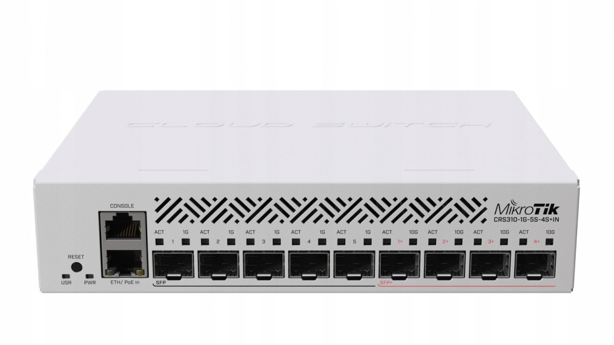 Mikrotik Switch 1xGbE 5xSFP CRS310-1G-5S-4S+IN