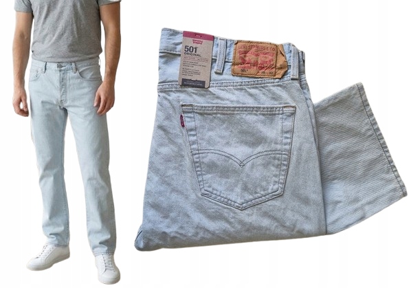 kalhoty Levi's 501 Original W38 L32 38x32 světlé
