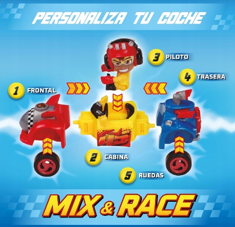 T-Racers VI Light Speed Car & Racer - Box 8 sztuk Marka Magicbox